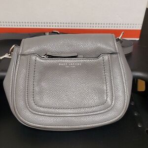 Marc Jacobs Silver Leather Shoulder Bag